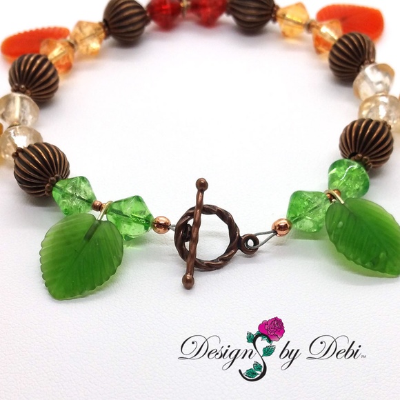 "The Leaves Are Changing" Bracelet & Earrings Set - Picture 4 of 8